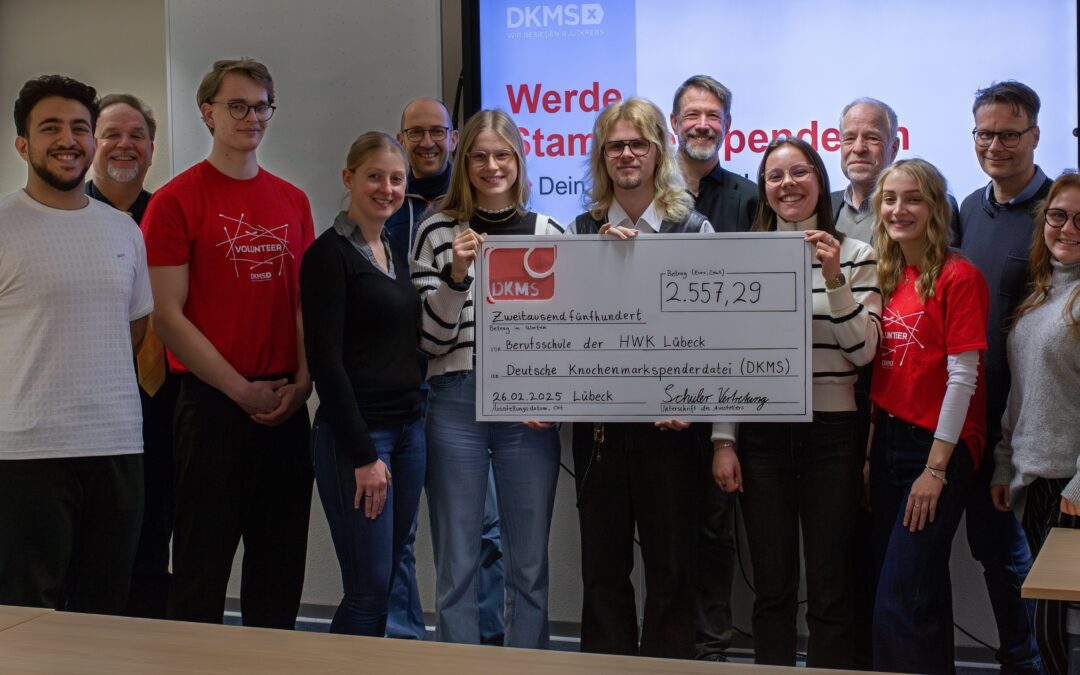 Berufsschüler spenden der DKMS 2.500,- €