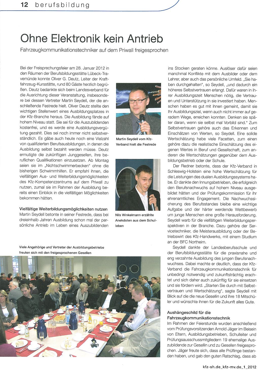 Artikel zur Freisprechung 2012