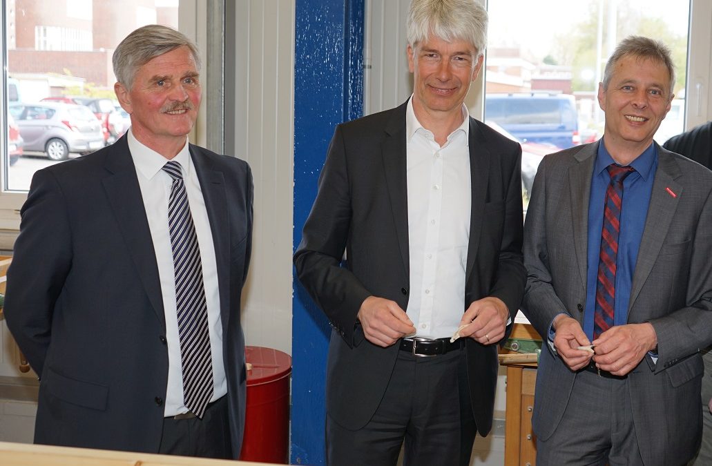 Besuch des Staatssekretärs auf dem Priwall